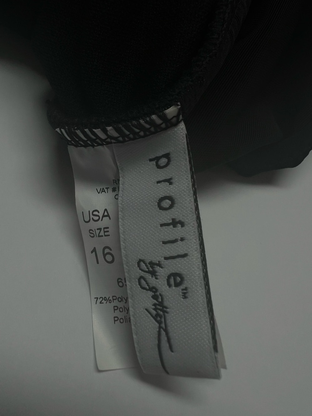 PROFILE by Gottex Black Ruched Swim Dress One Piece Tummy Control Size 16 NWT - Picture 11 of 14
